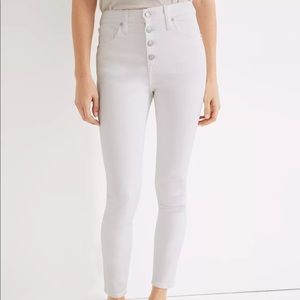 NWT- Madewell White 10" High-Rise Skinny Jeans Size 23